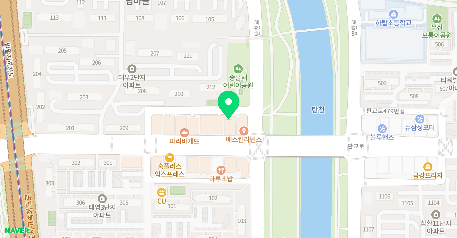 탑클래스 영수보습학원 위치