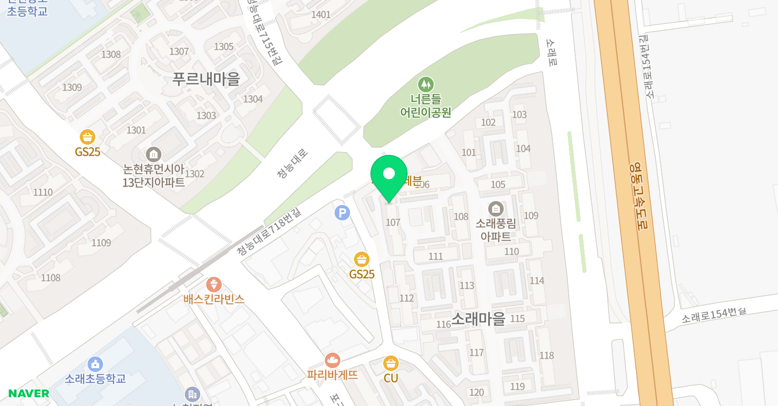 기탄사고력교실 논현소래풍림점 위치