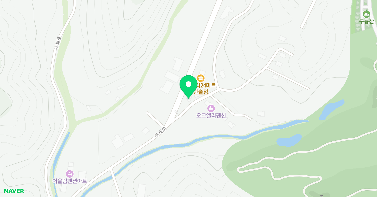 오크밸리 스키강습 전진스키 위치
