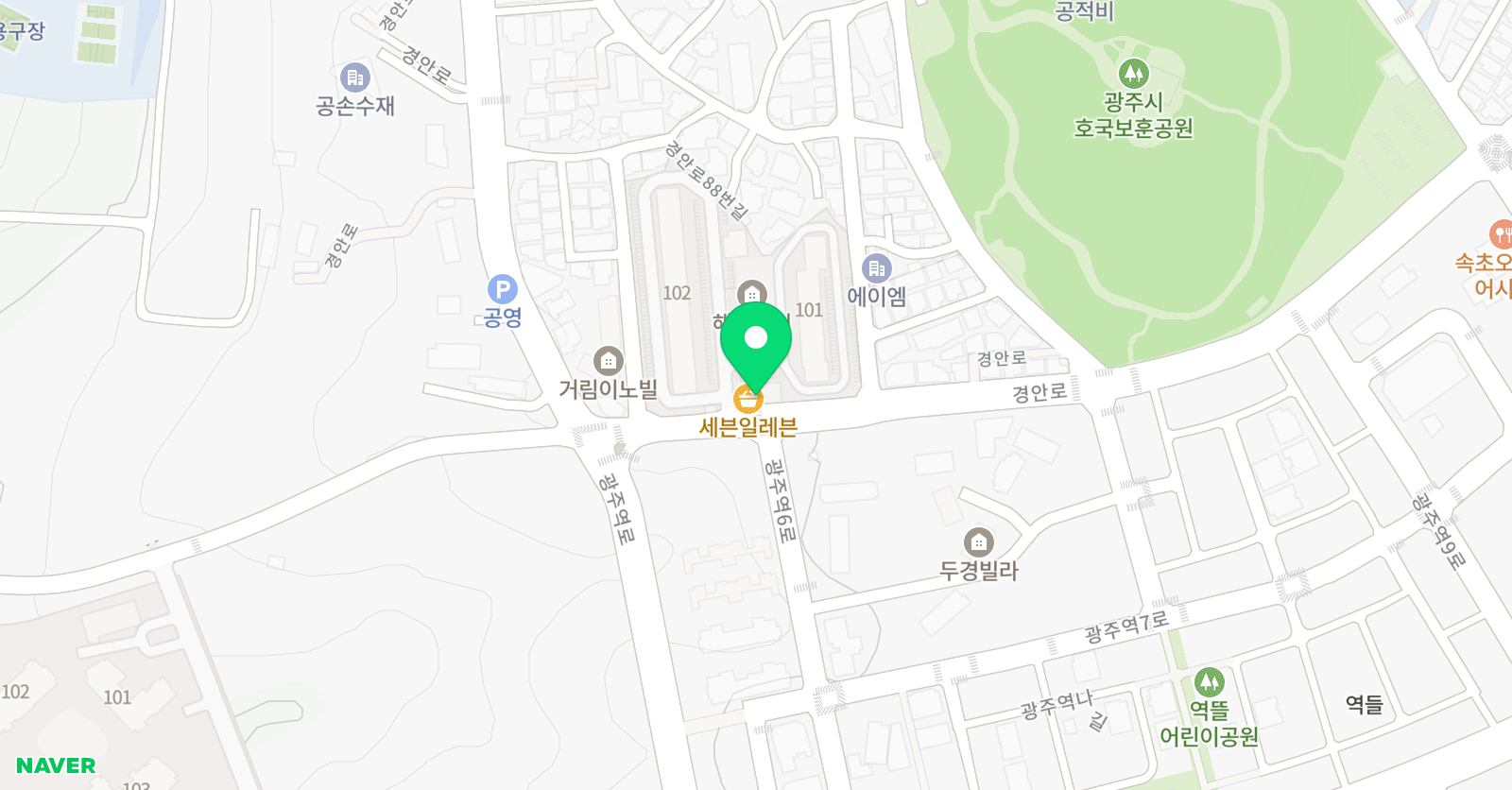 작은화가 위치