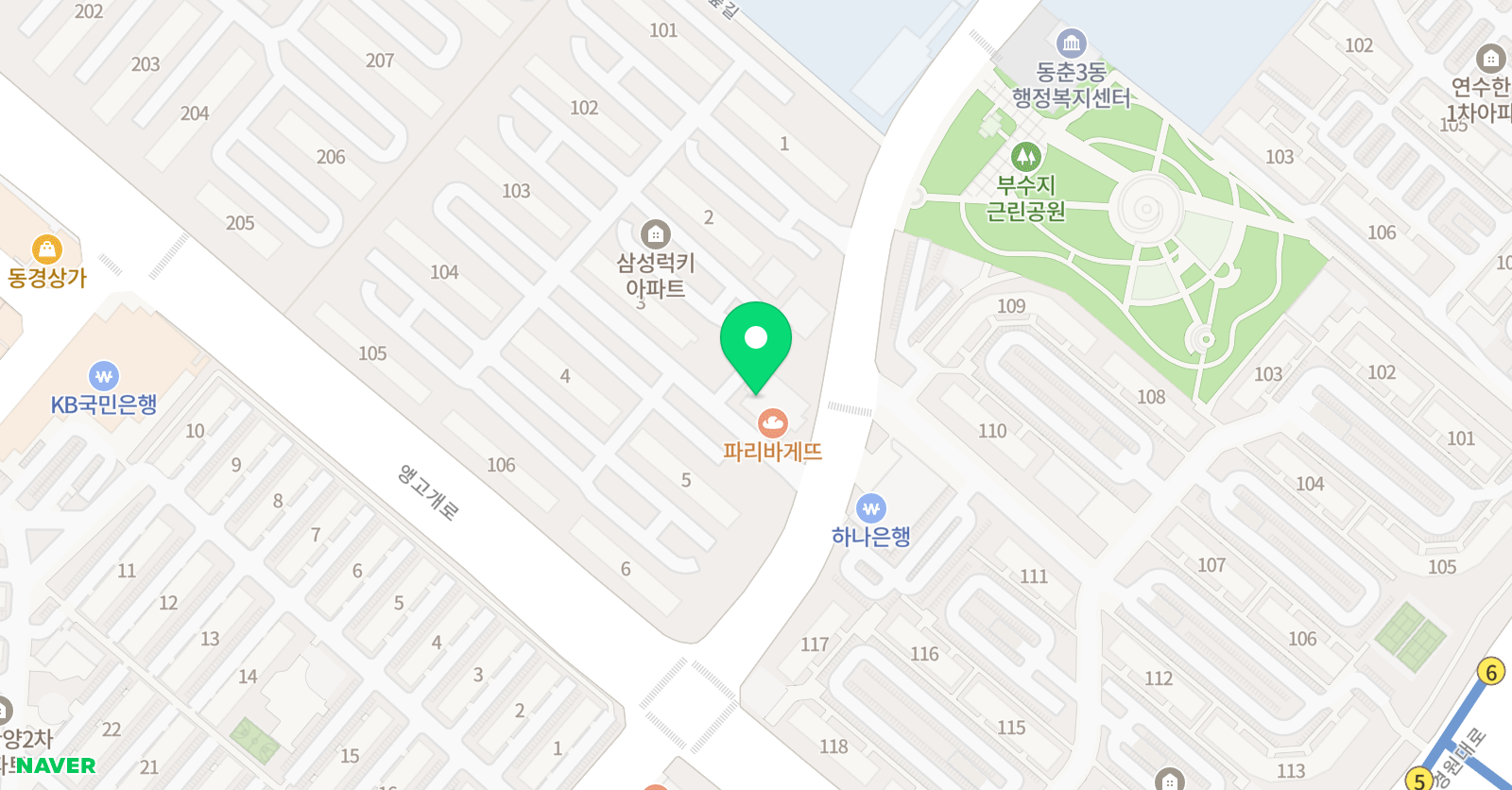 아카데미창 논술 동춘점 위치