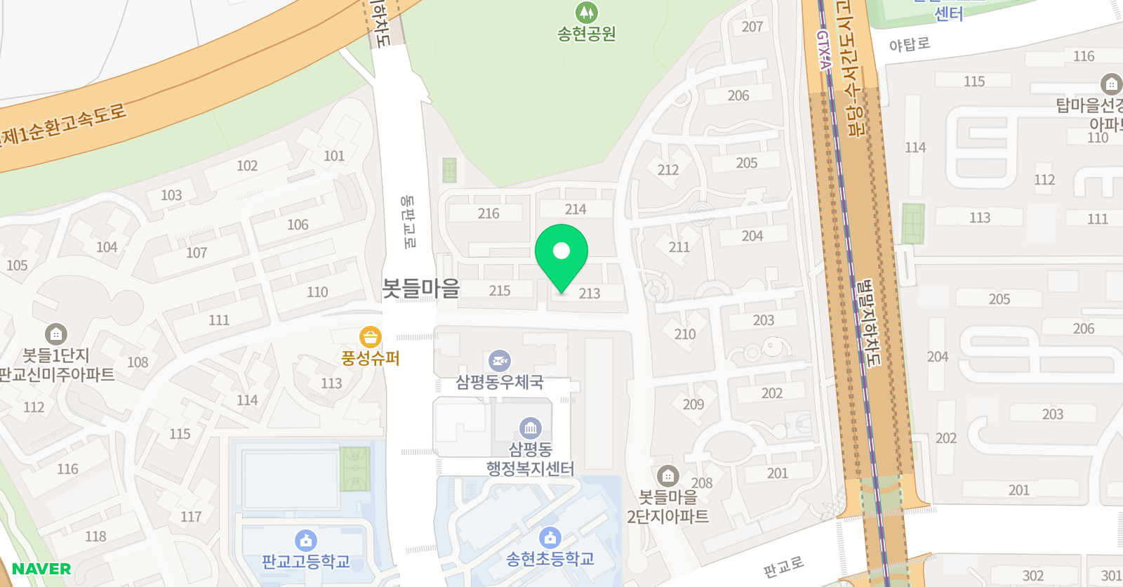 링키영어 봇들마을2단지점 위치