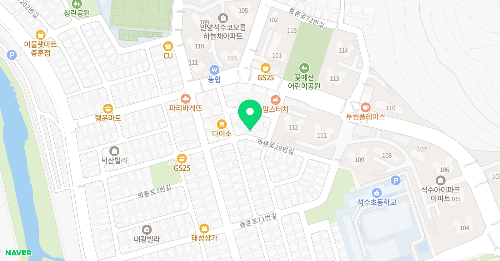 소리어드벤처음악학원 위치