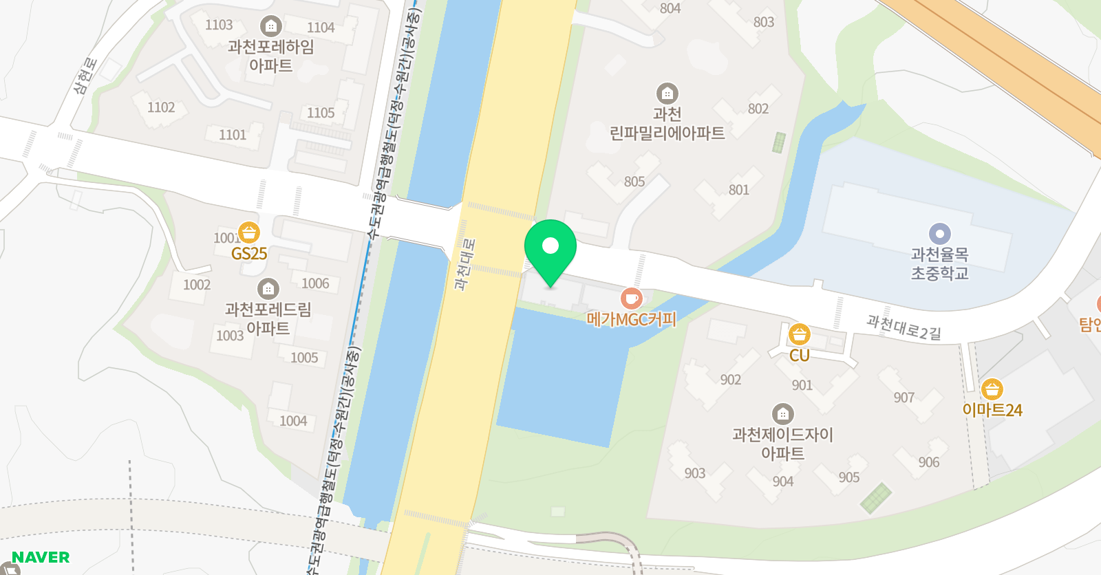 잉글리시아이 과천율목초점 위치
