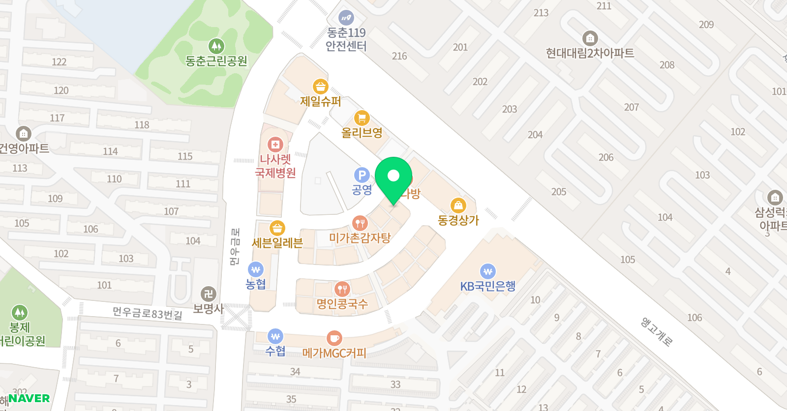 엠스터디 수학학원 위치
