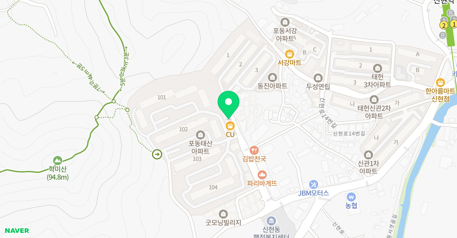 플러스뮤직 전문학원 위치