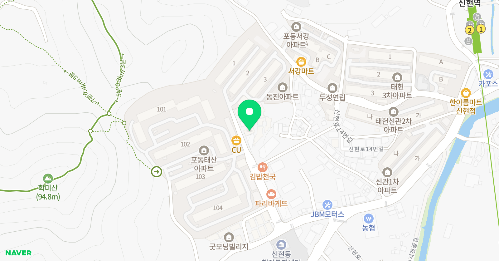 푸르넷 쌤 위치