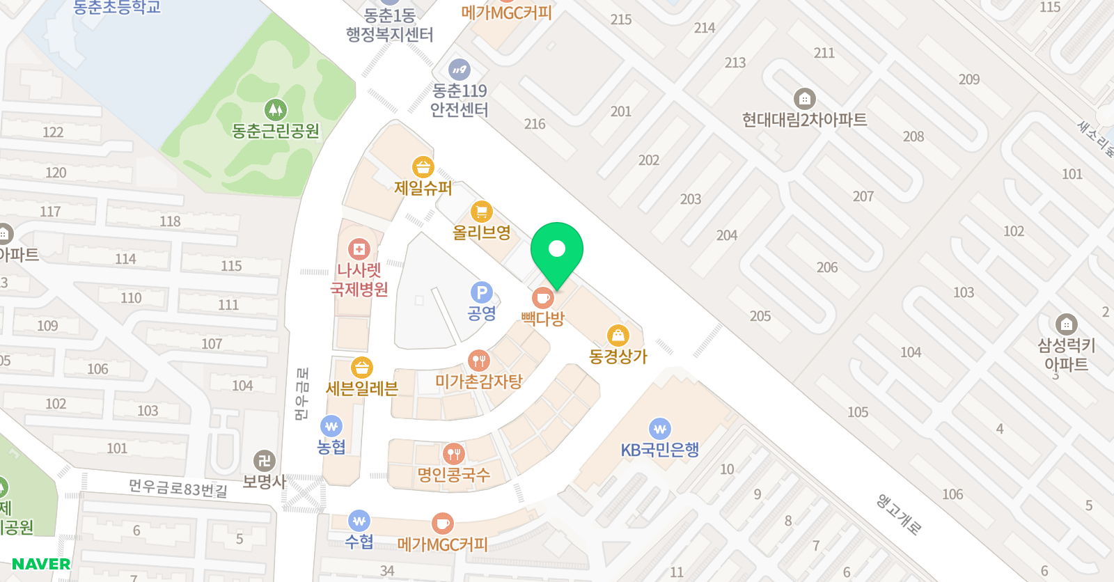 큐브 미술학원 인천점 위치