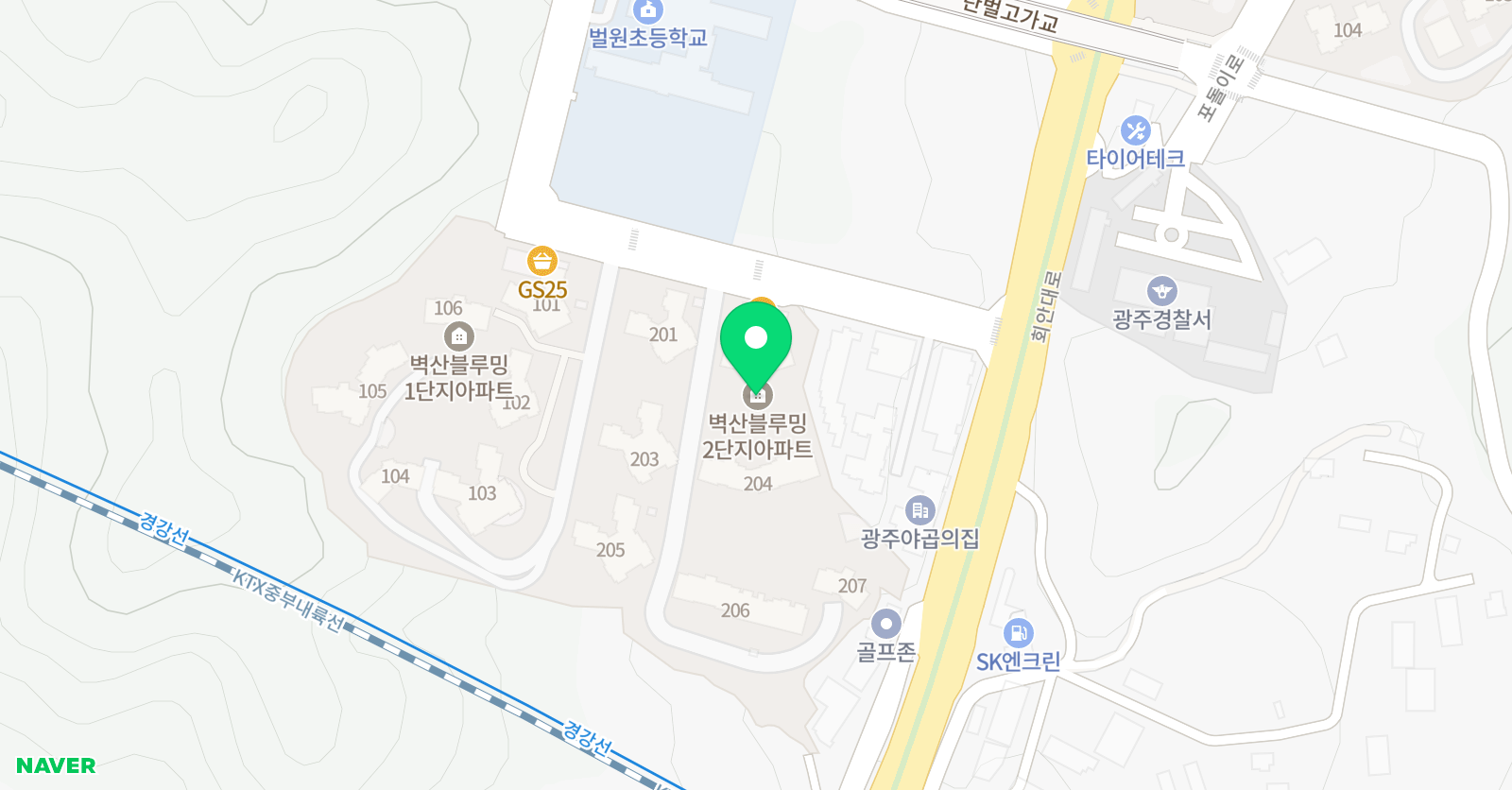 한우리독서토론논술 탄벌 벽산 위치