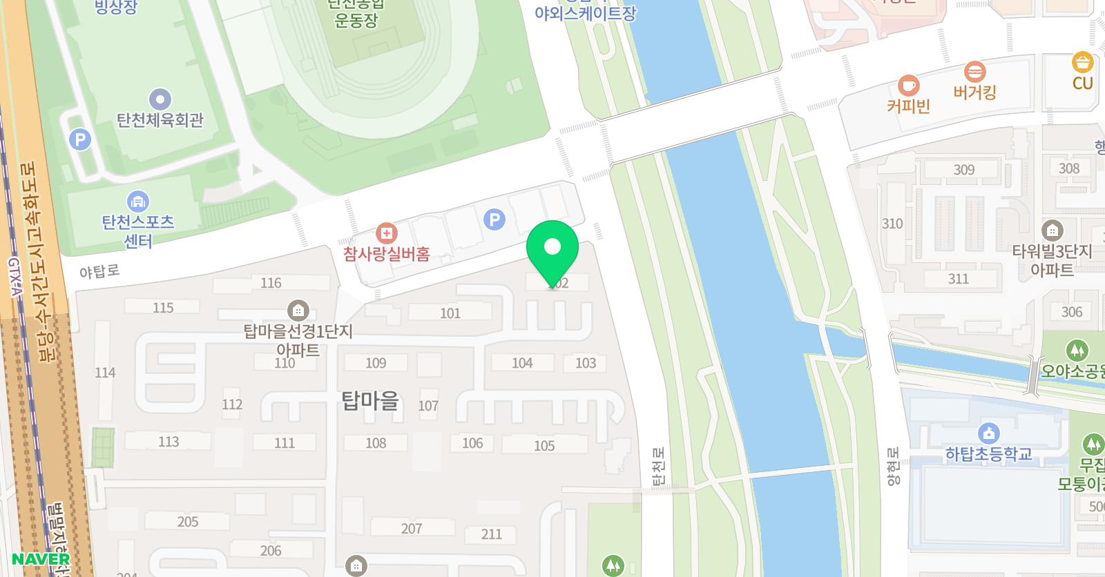 링키영어 탑마을선경유주점 위치