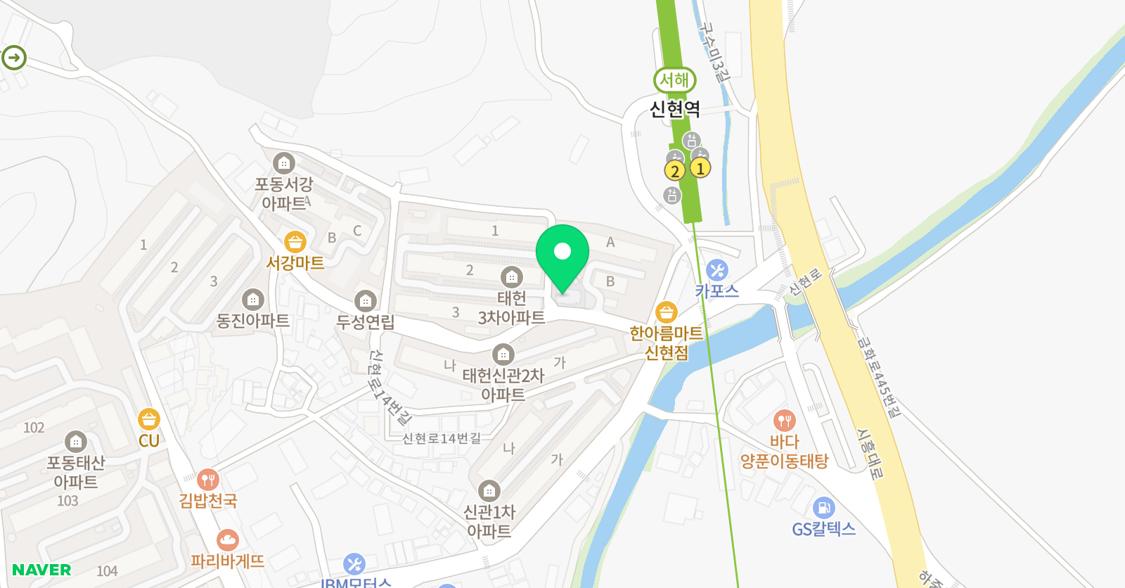 점프업 영수학원 위치