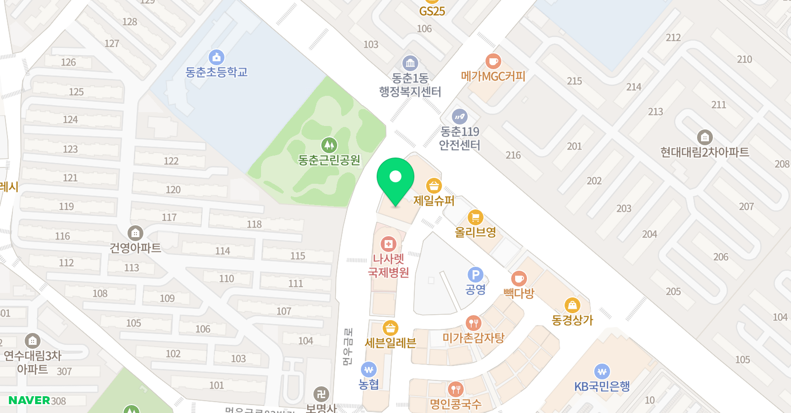 써니 영어학원 위치