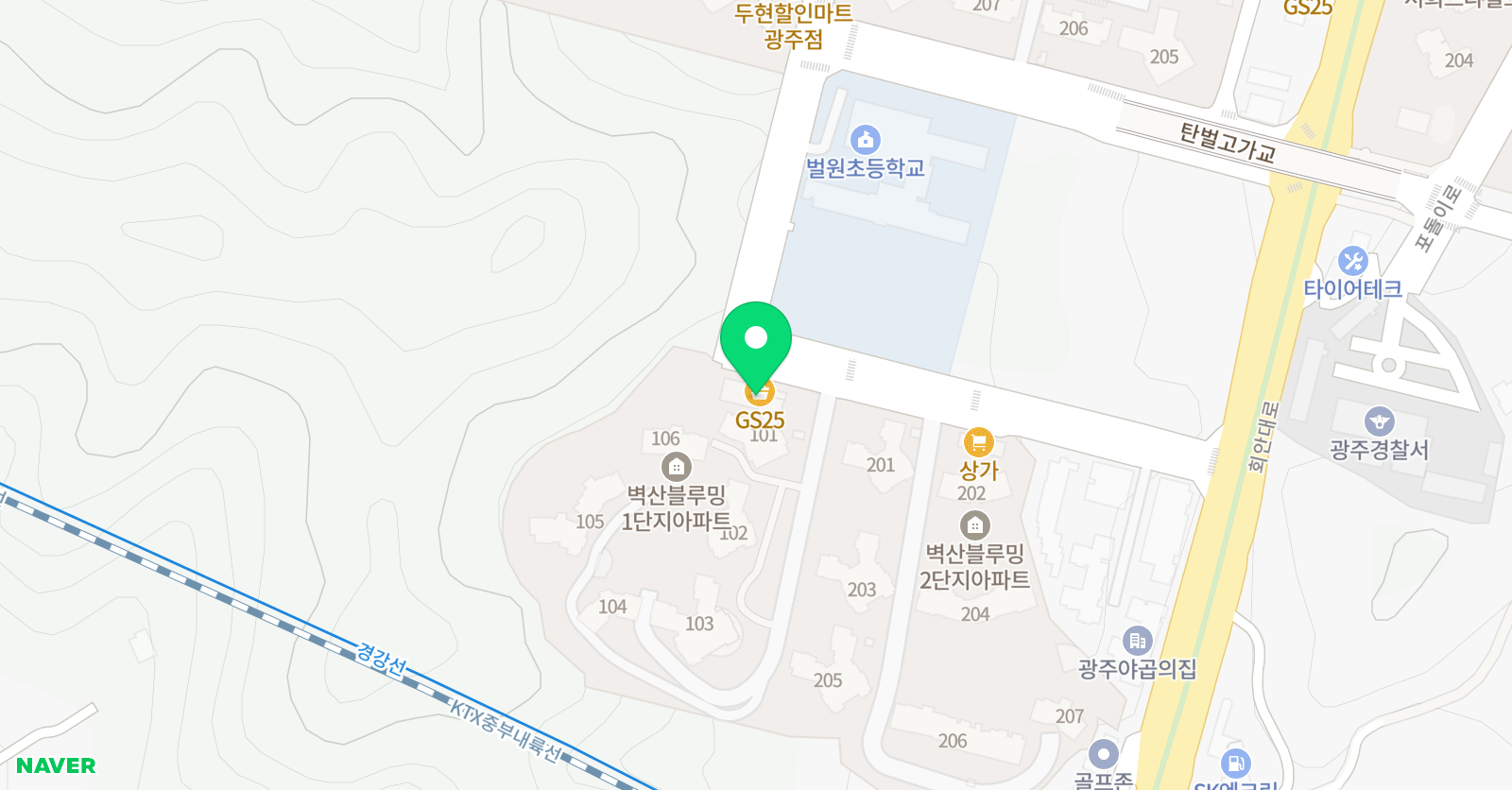 소리나무 음악학원 위치