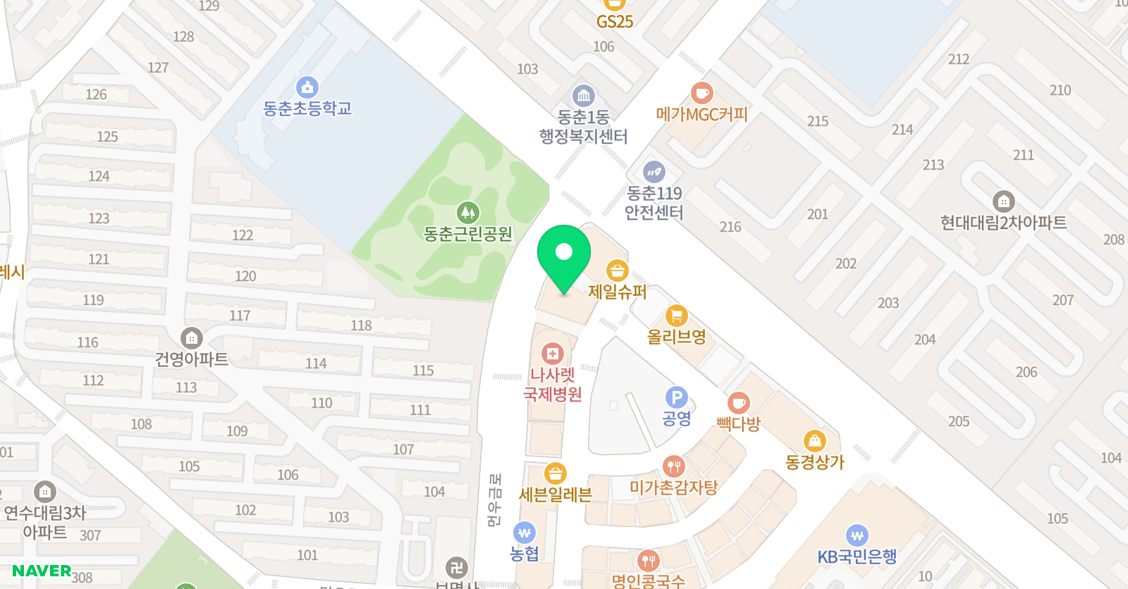 티엔엘 영어학원 위치