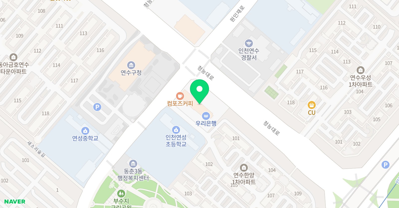 더베스트 수학학원 위치