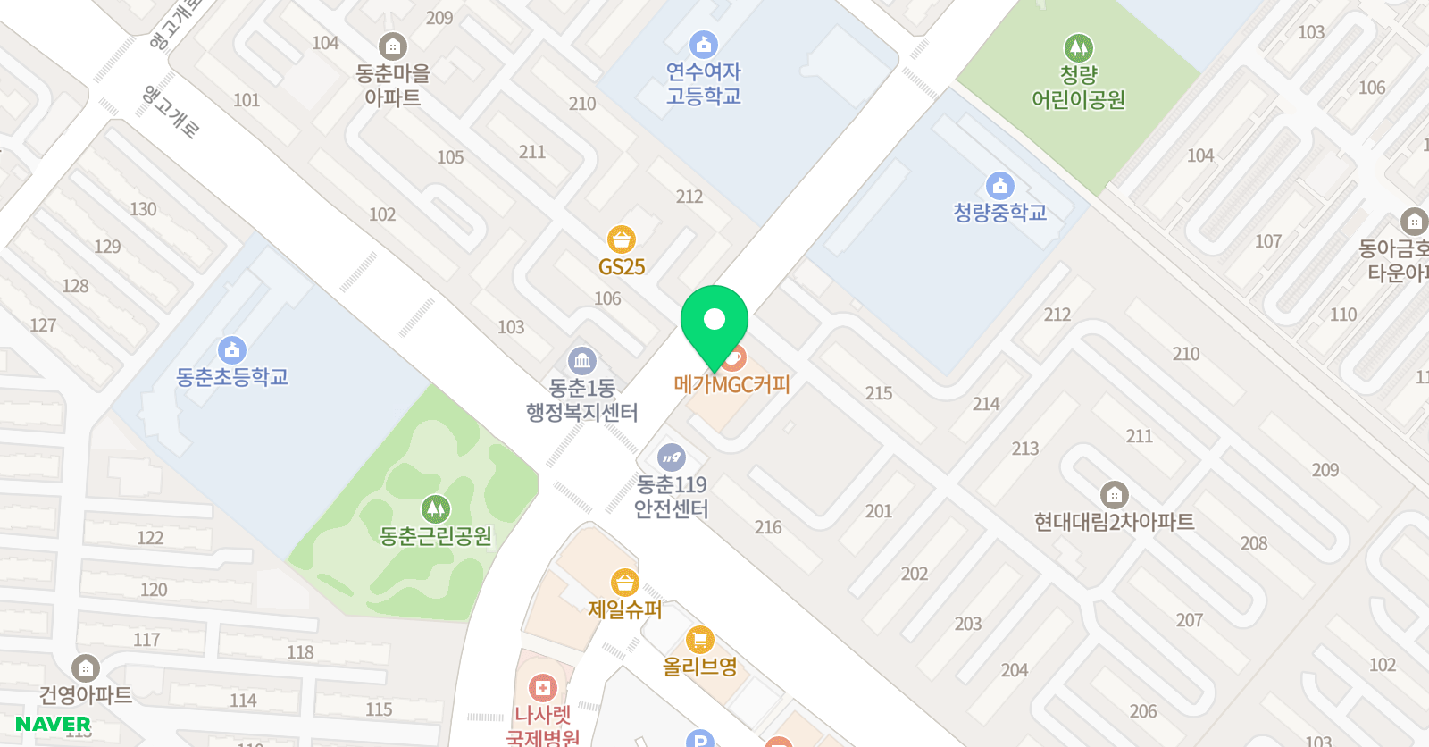 청량 태권도 위치