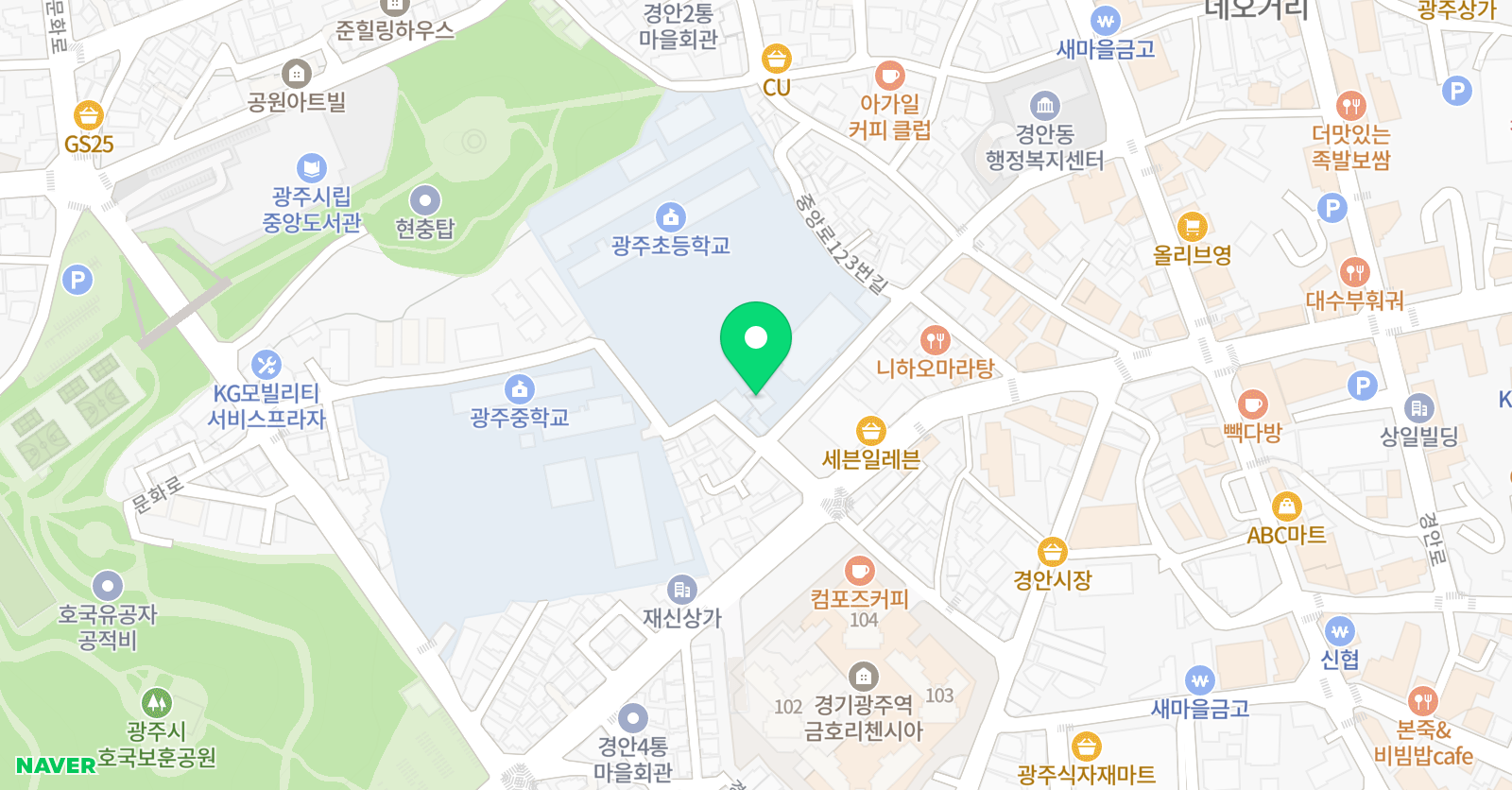 드림 보습학원 위치