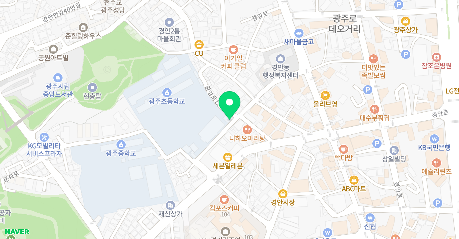 경희대강찬 태권도 위치