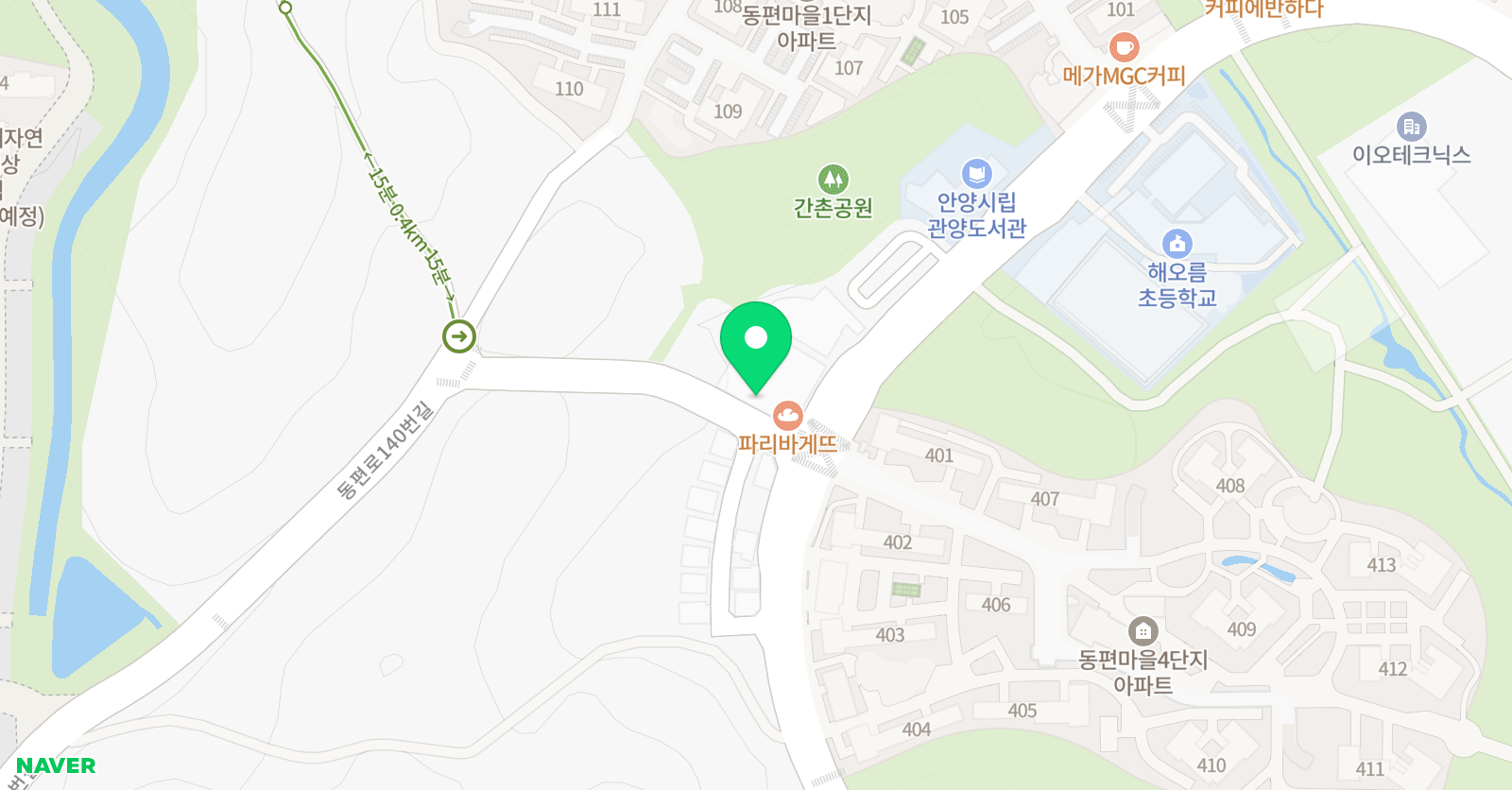 이화 아트아즈 아뜰리에 동편마을 위치