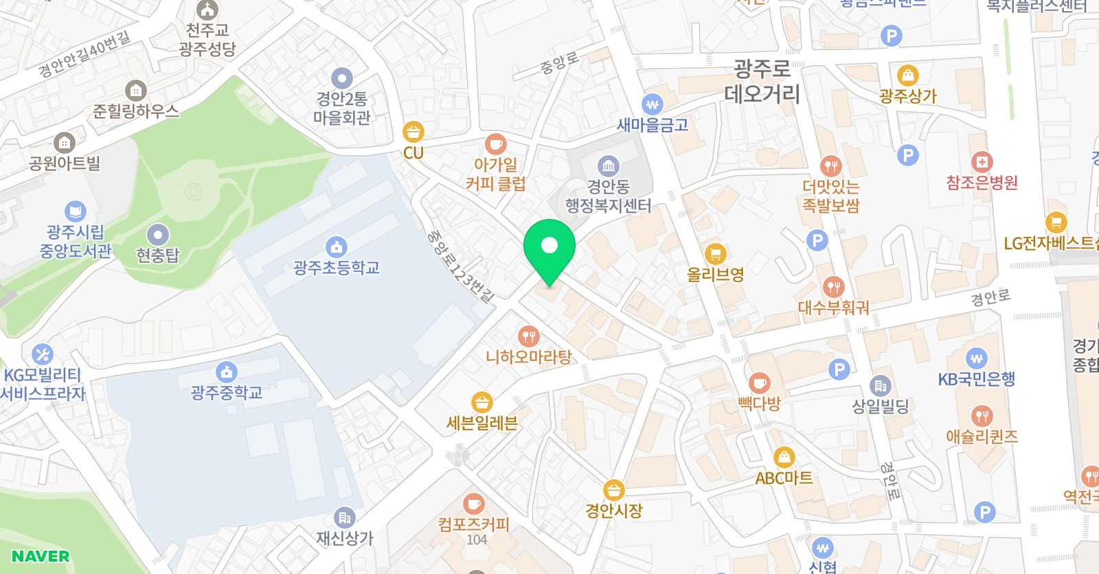 어린음악대 경안원 위치