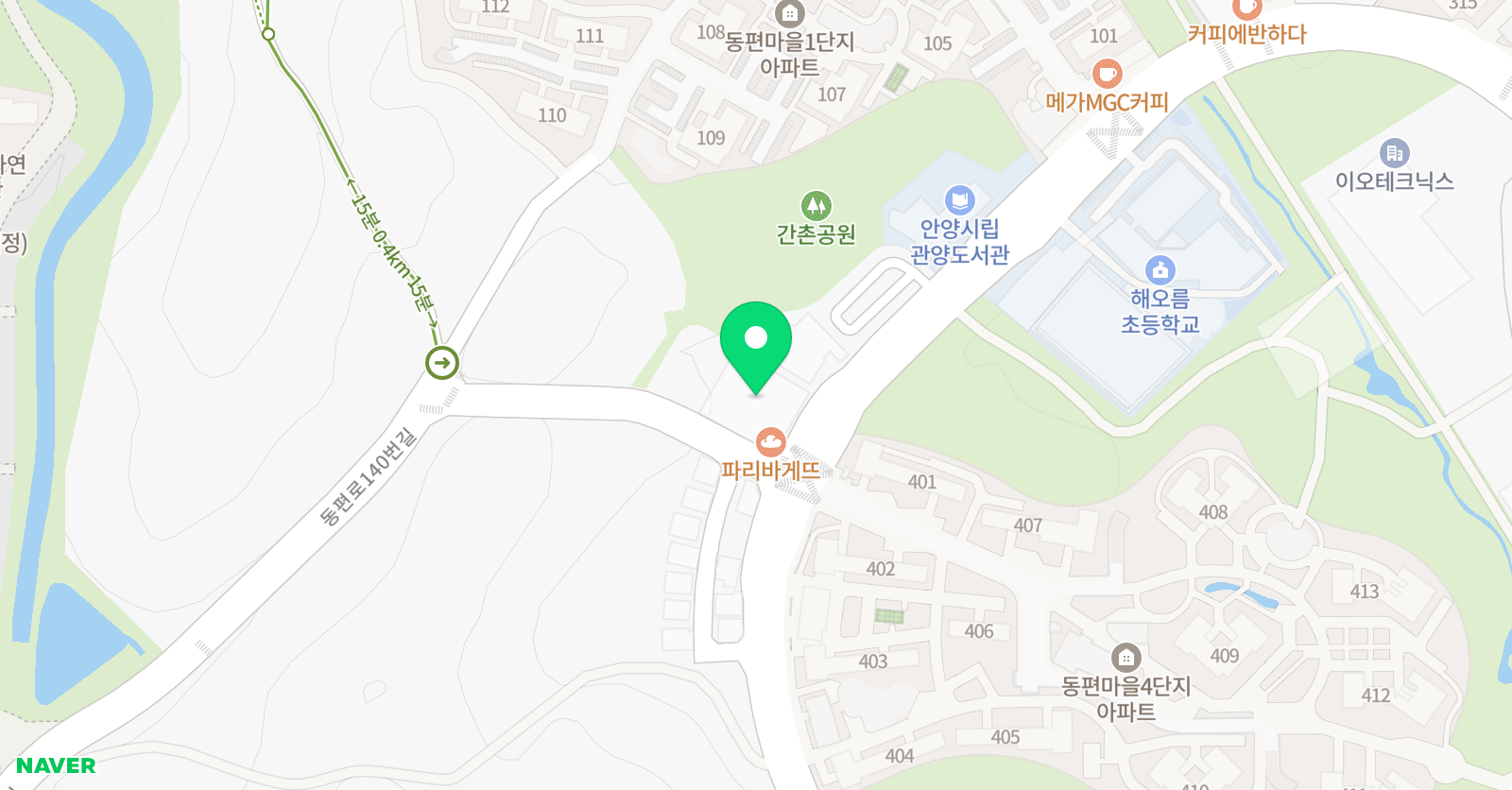 경희해오름 태권도 위치