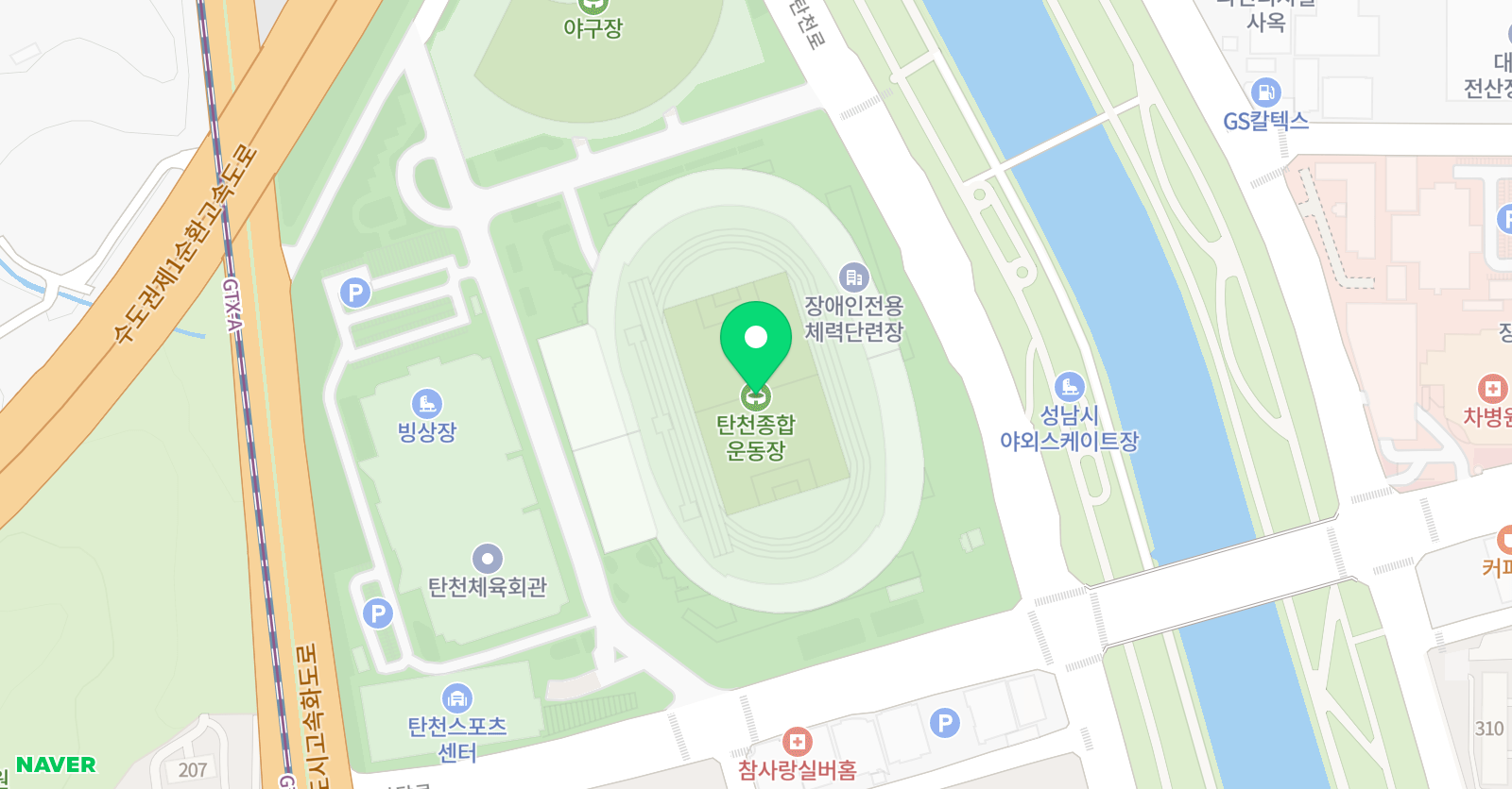 성남스타즈스포츠클럽 위치