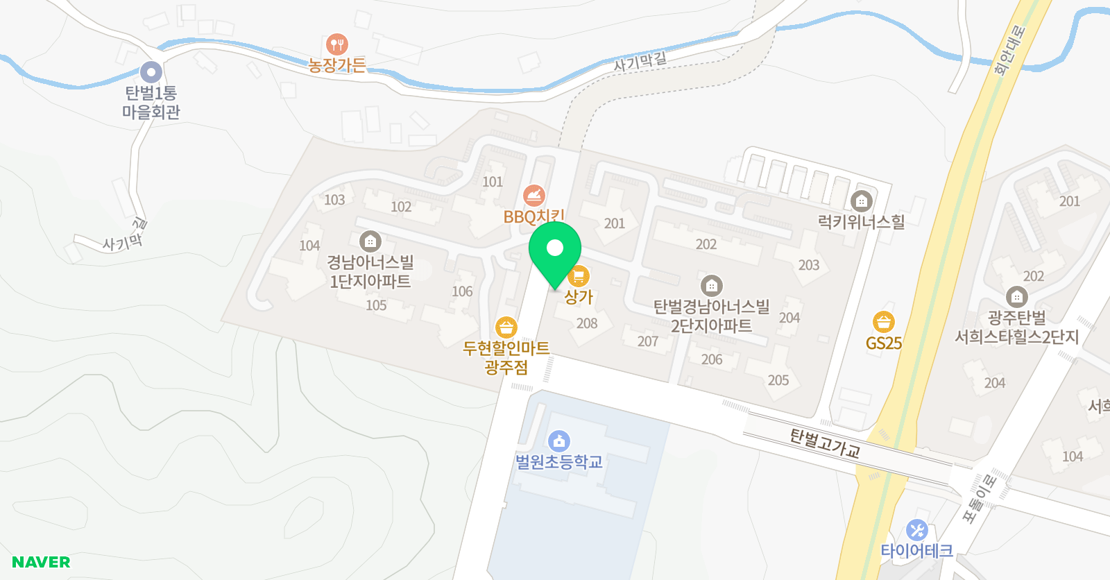 미래엔영어수학 벌원학원 위치