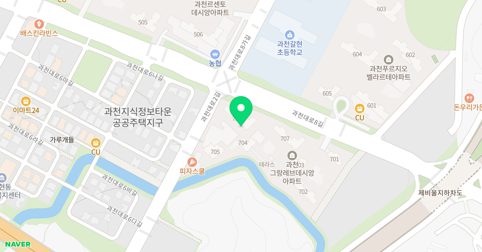 크미앤크루 잉글리시학원 과천갈현교육원 위치