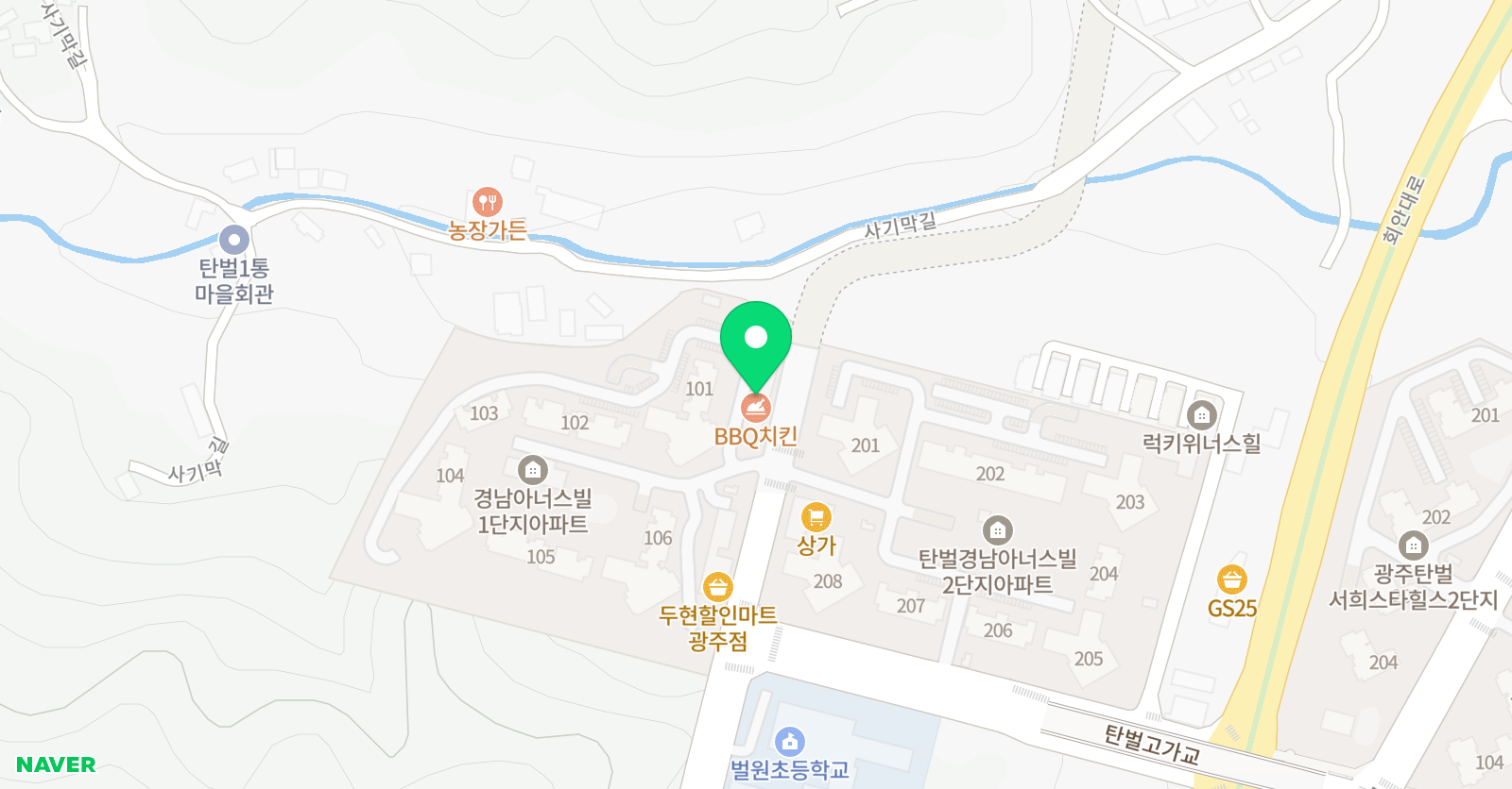 삼성영어셀레나 벌원학원 위치