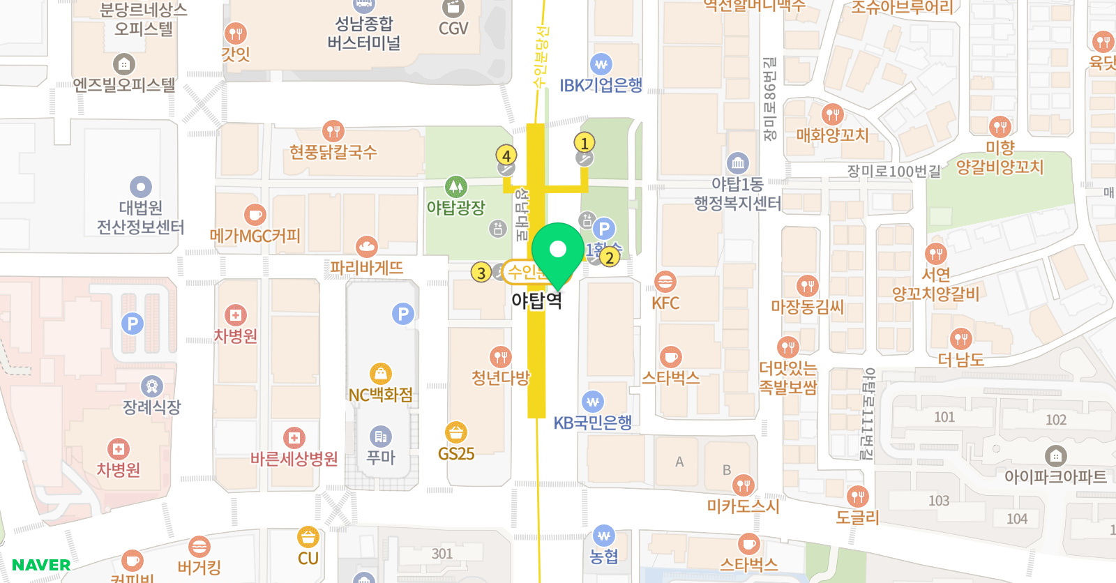 주니어플라톤 분당아카데미센터 위치