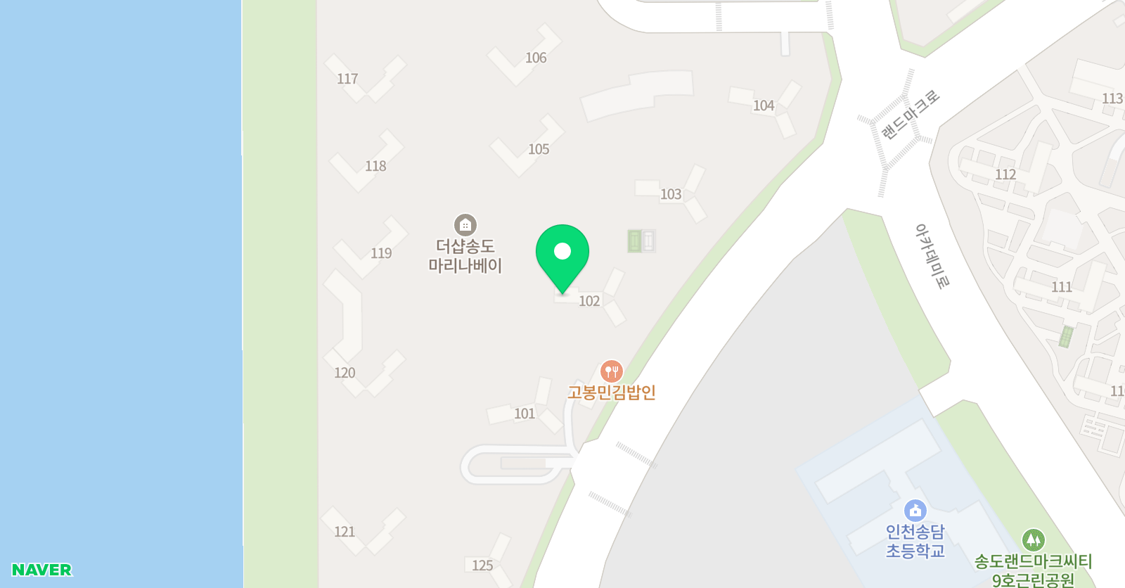 영렘브란트 미술학원 송도마리나베이클래스 위치