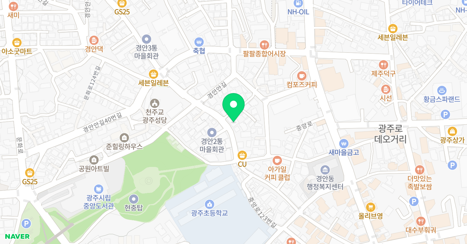 엘리 영어수학 학원 위치