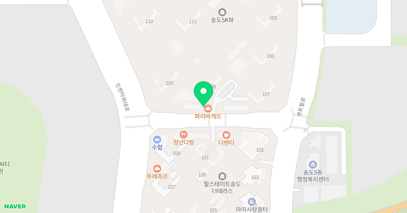 영렘브란트 송도SK뷰클래스 위치