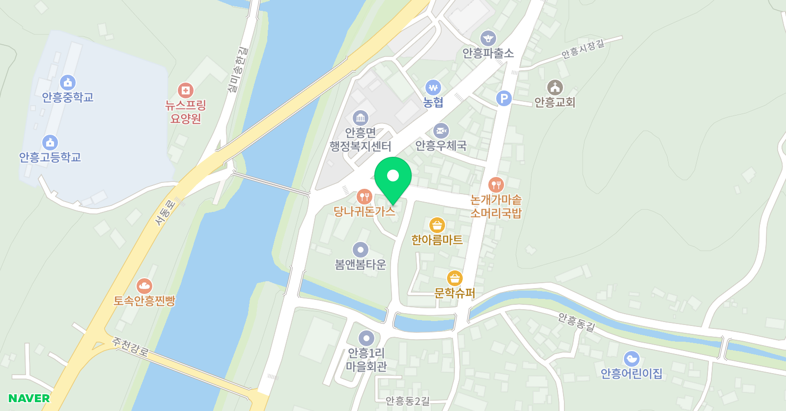 안흥 피아노학원 위치