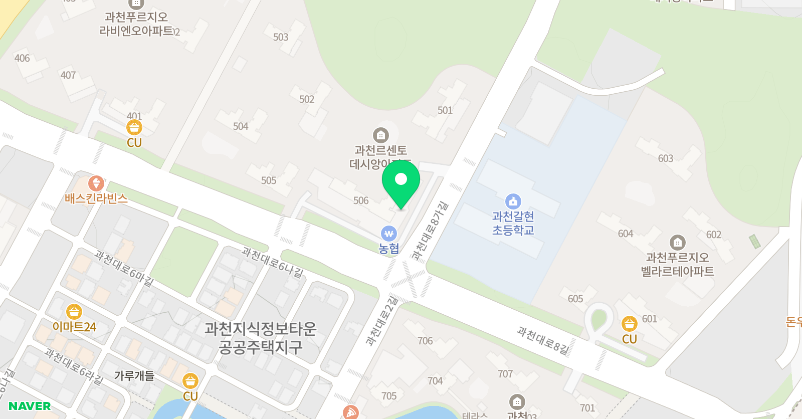 유니팝 미술 과천갈현센터 위치