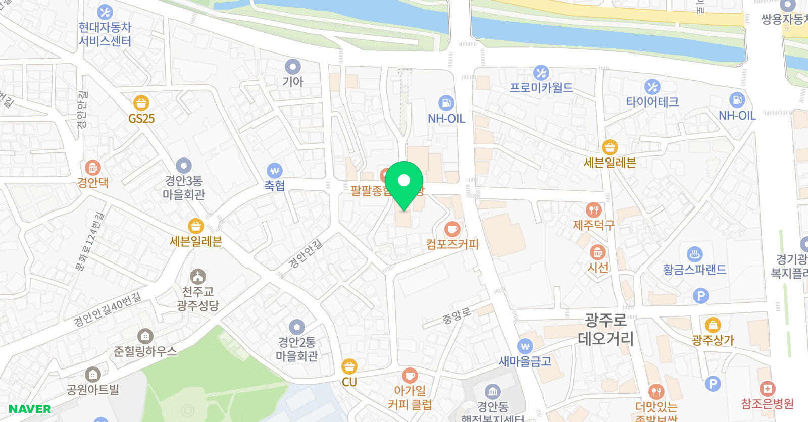 김샘 수학학원 경안캠퍼스 위치