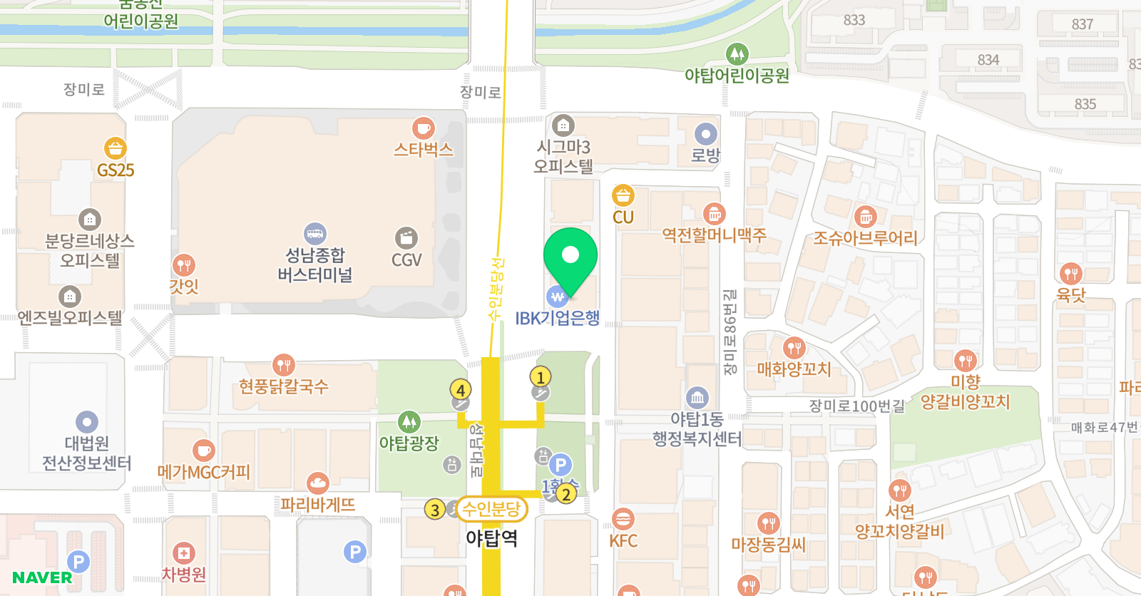 니하오 중국어학원 분당점 위치