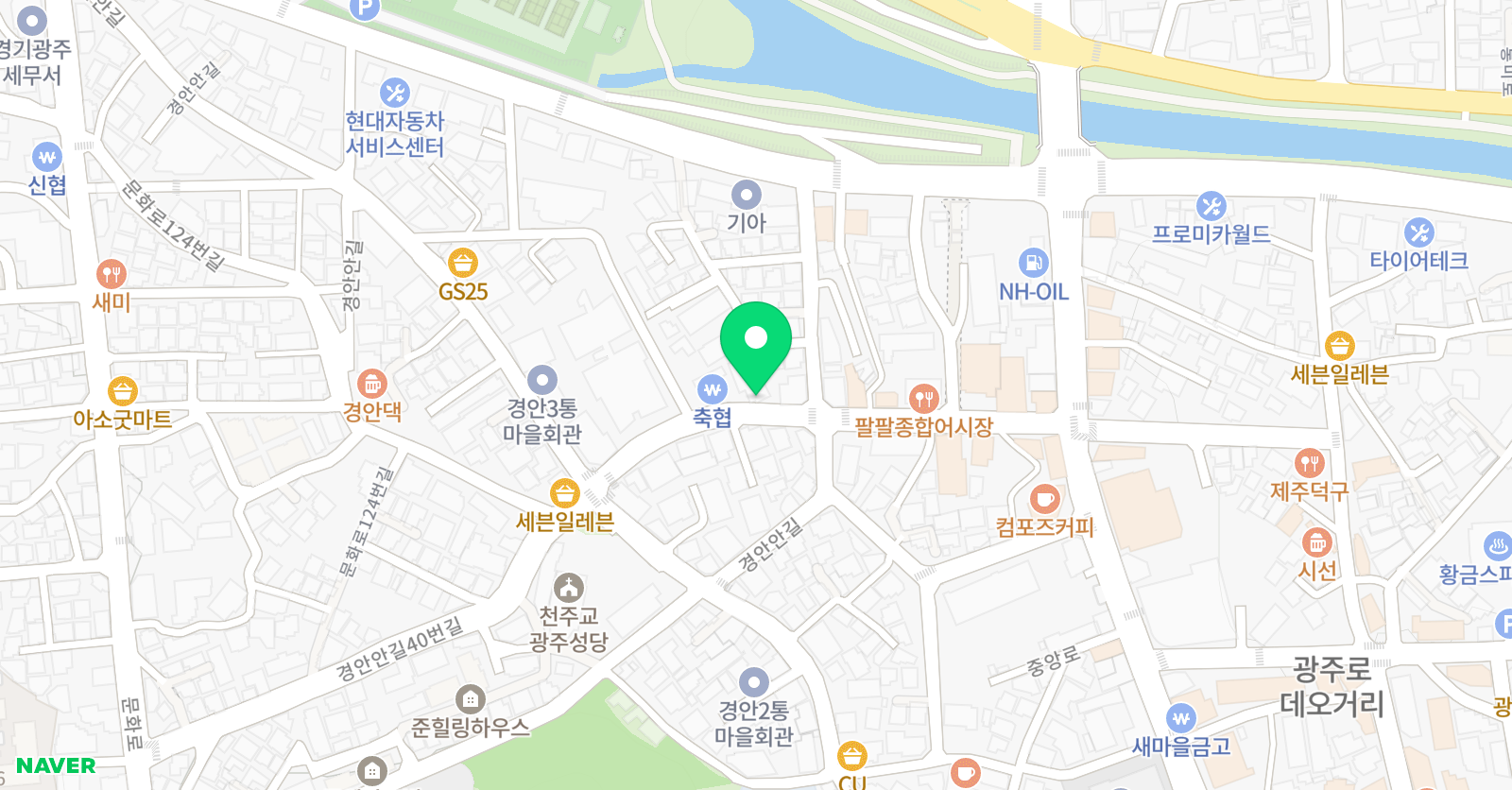 정상 어학원 광주경안분원 위치