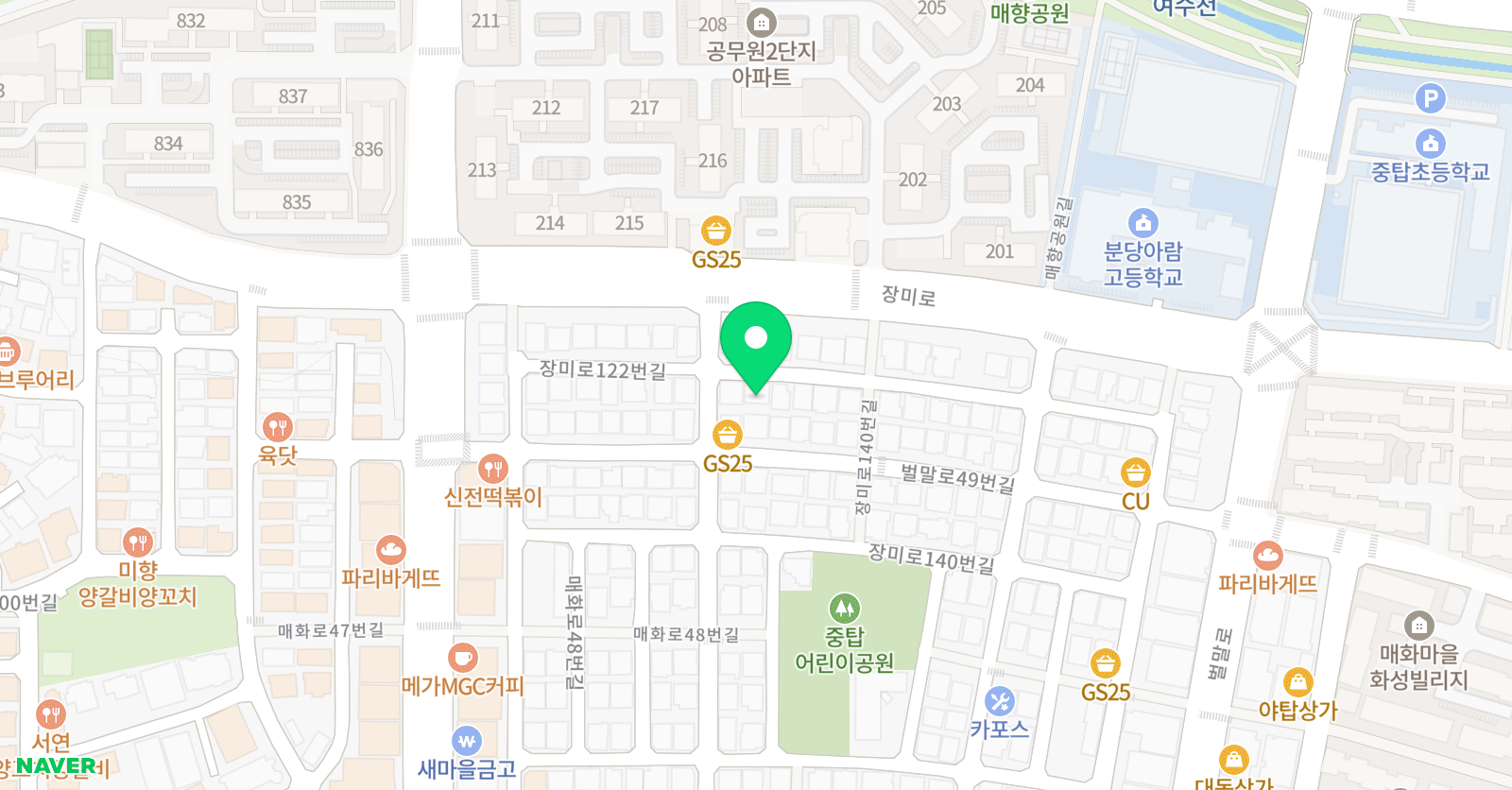 홍스드럼스튜디오 위치