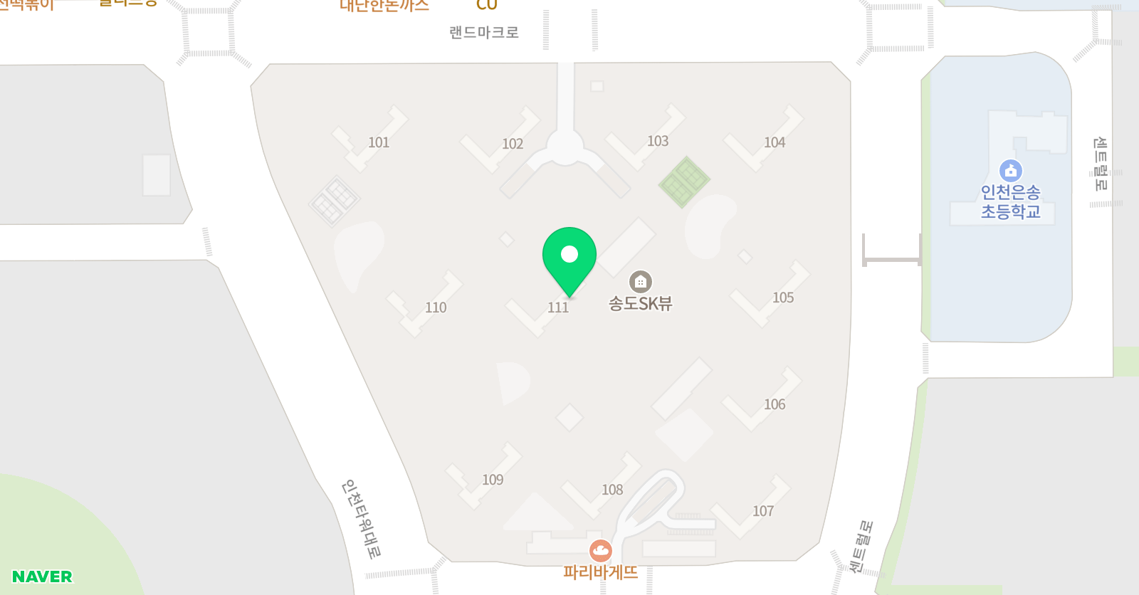 한우리독서토론논술 송도SK뷰점 위치
