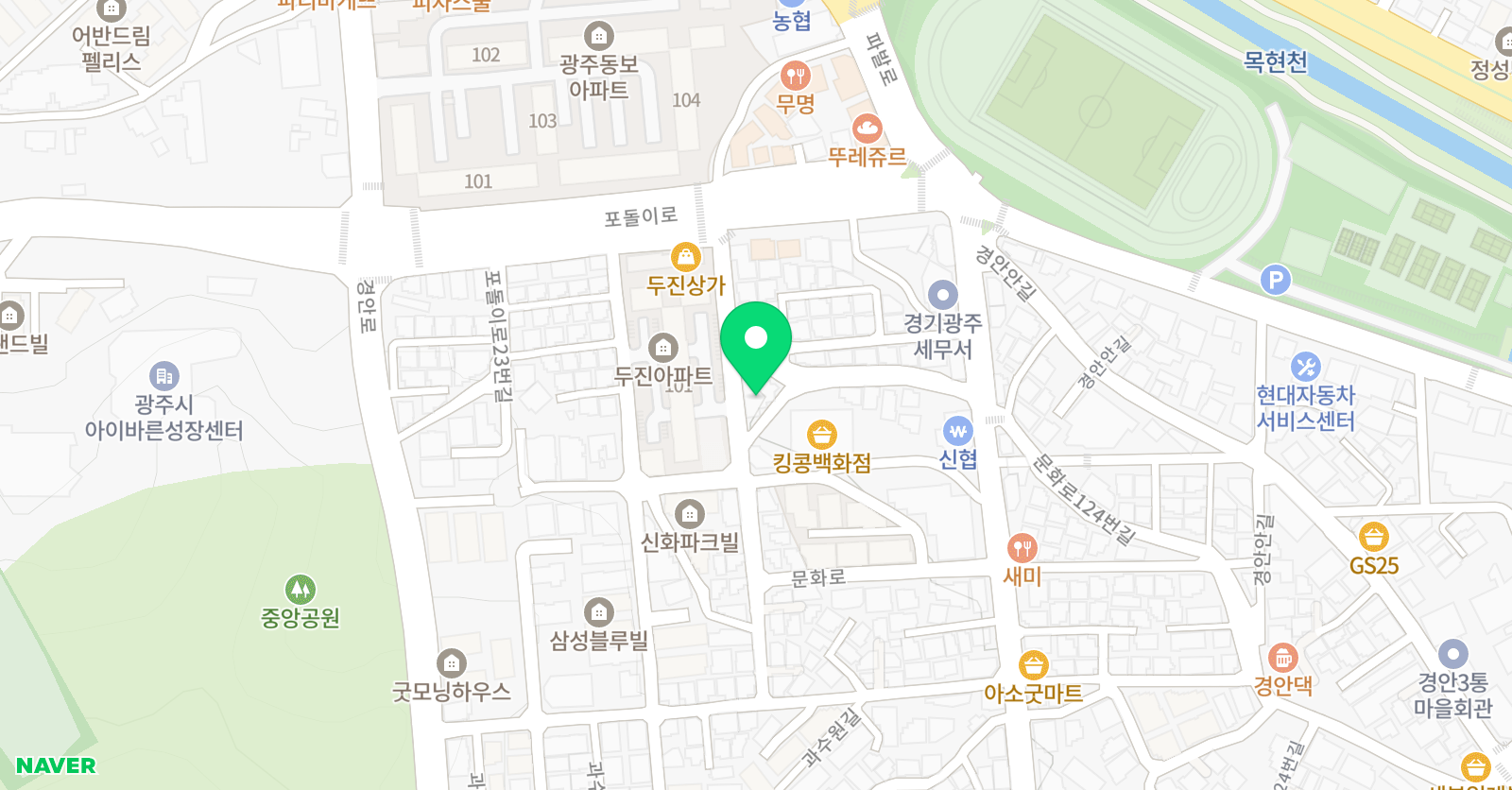 금빛 미술 위치