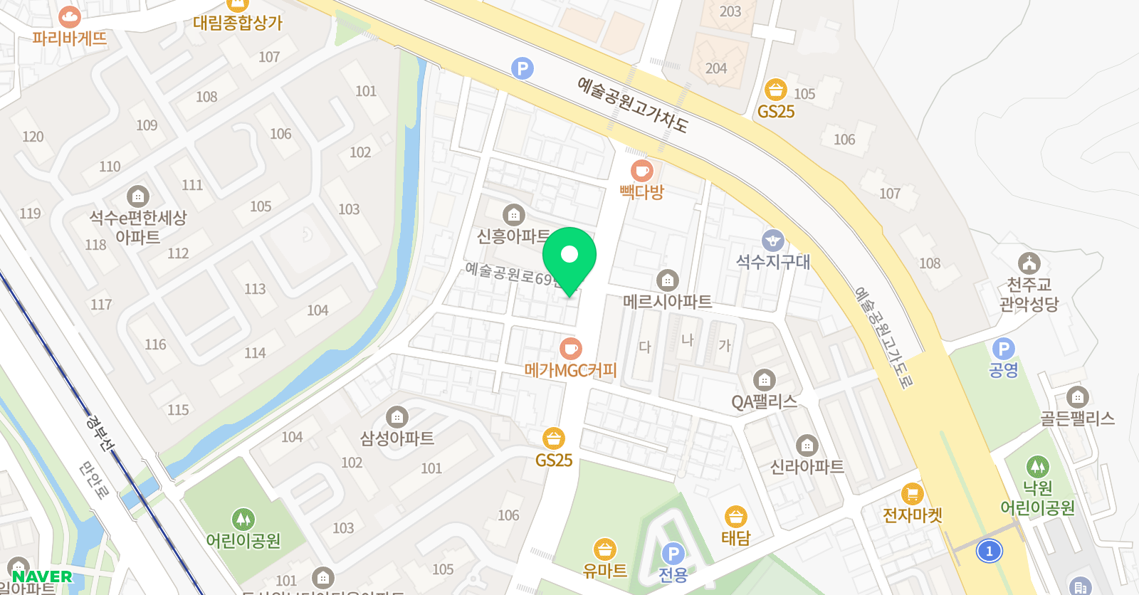 제이앤제이 음악학원 위치