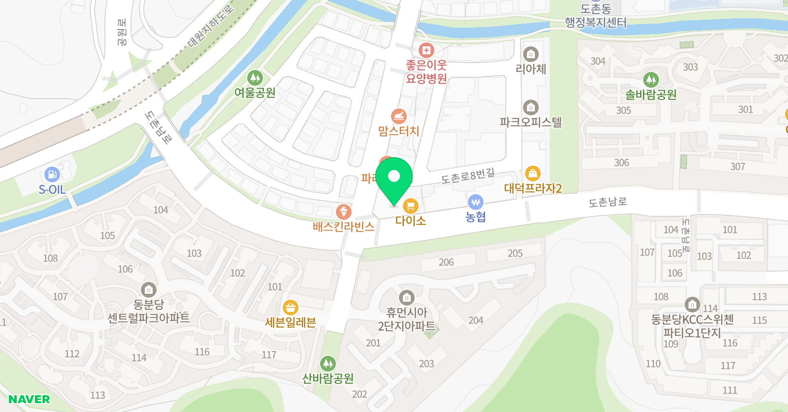 삼성 영어 라온 수학학원 위치