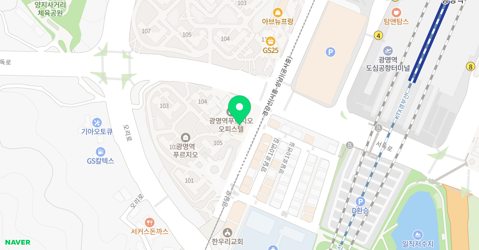 용인대석사드림킥태권도 위치