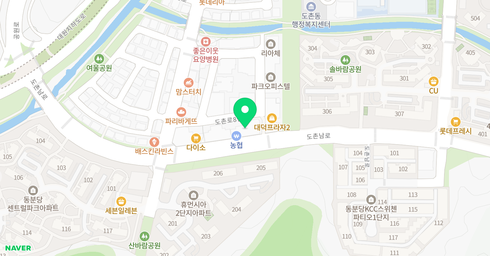 도촌하늘로 음악학원 위치
