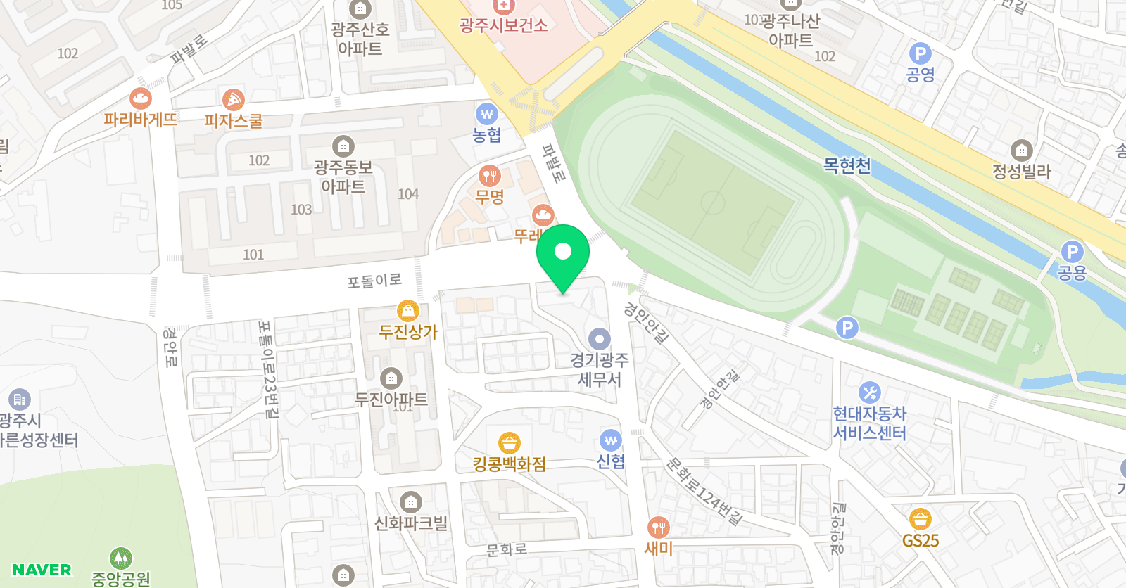성우 음악학원 위치