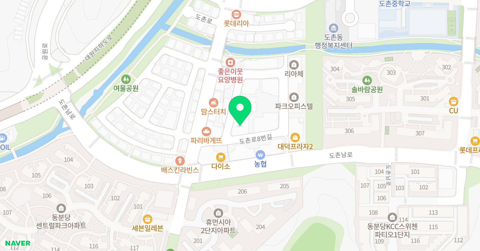 링키영어 도촌쌜리점 위치