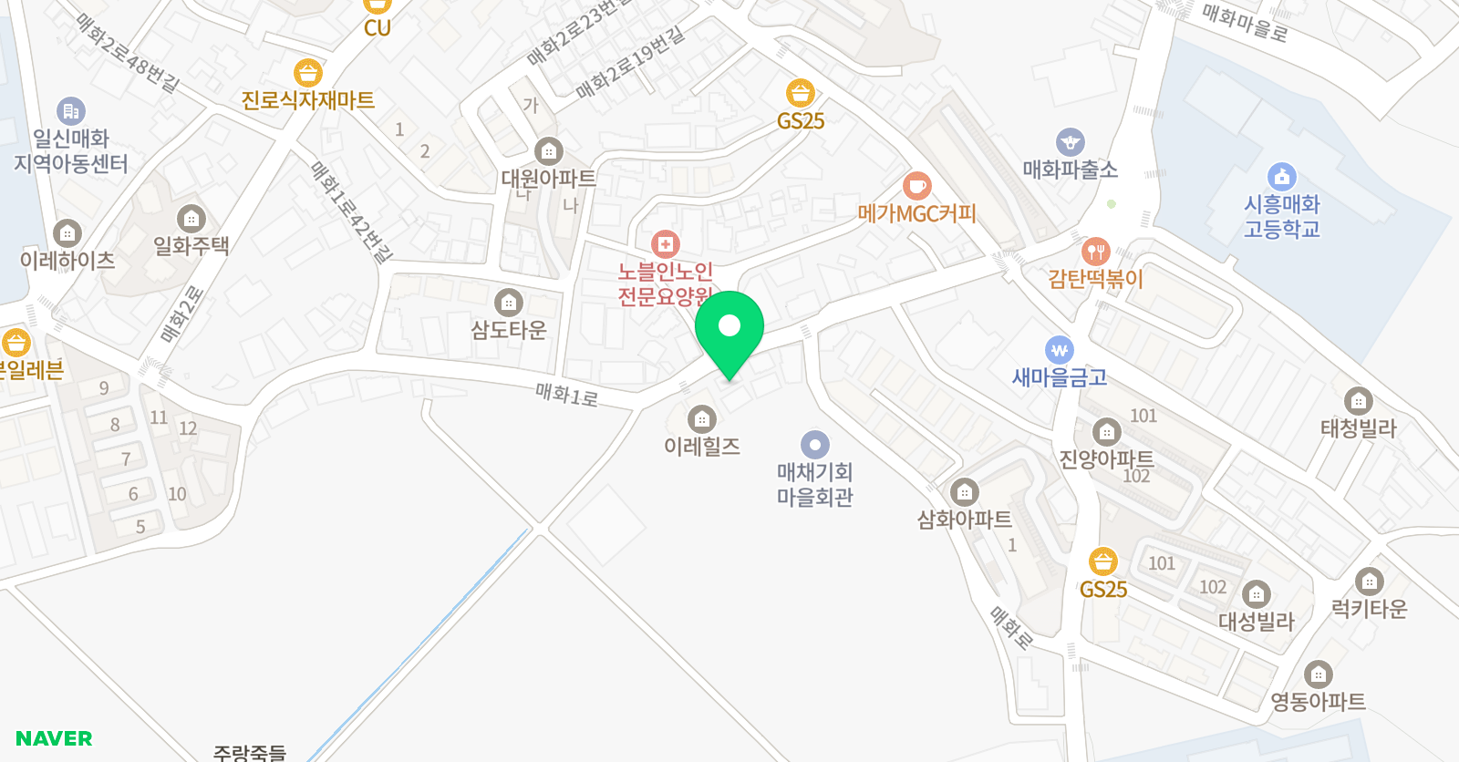 더좋은 학원 위치