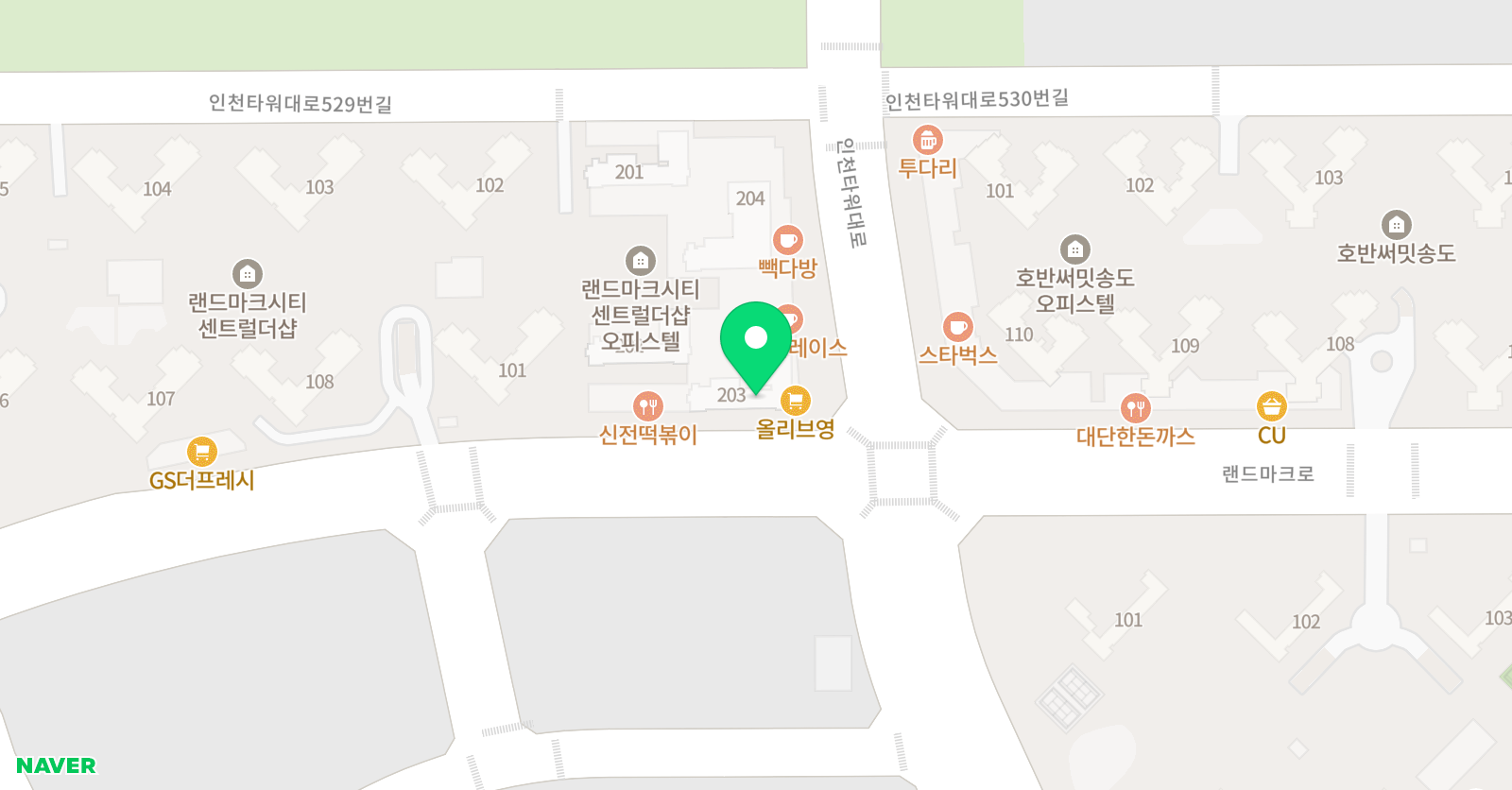 아트앤하트 랜드마크시티 교습소 위치