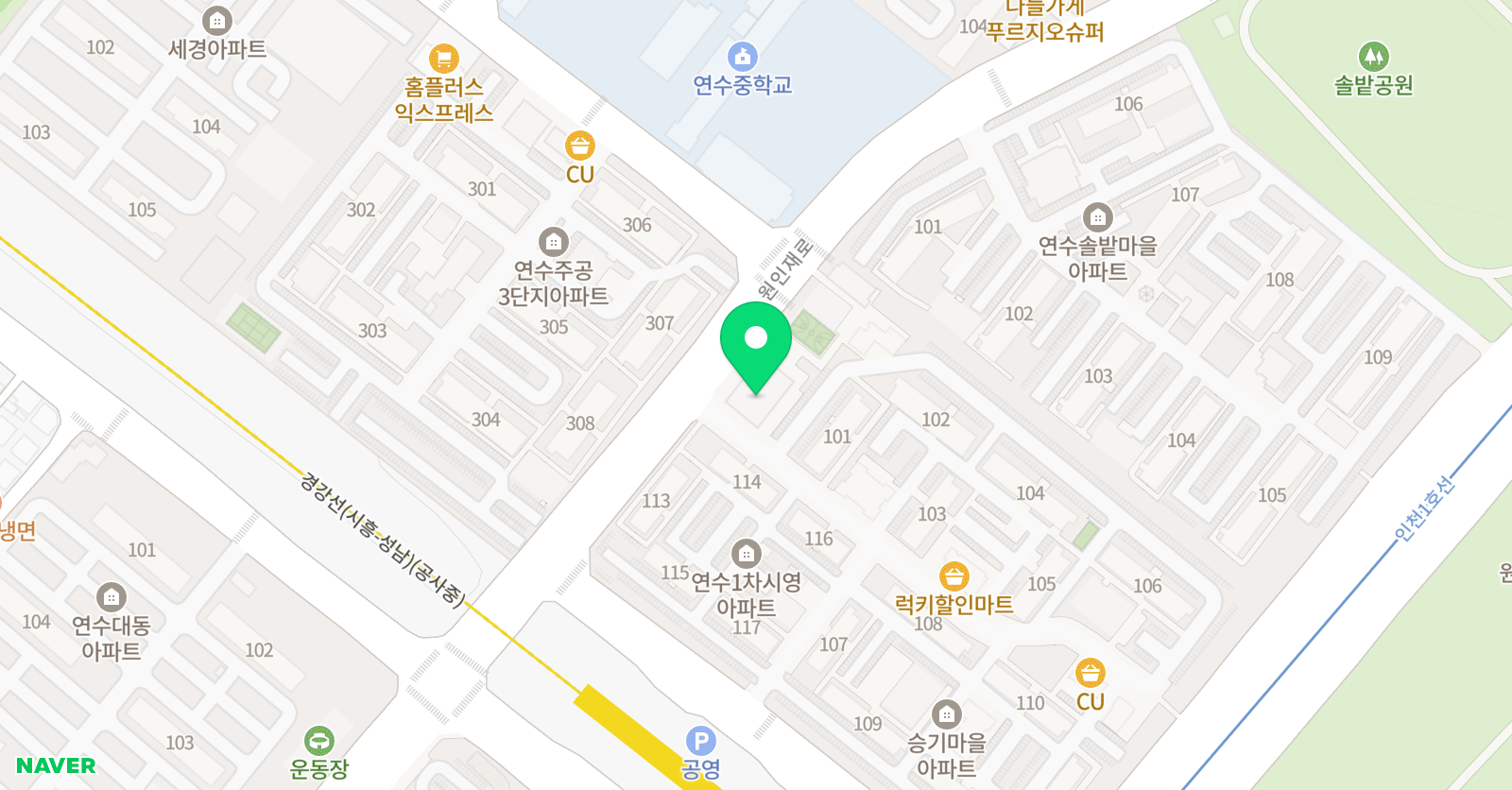 스텝업 태권도 위치